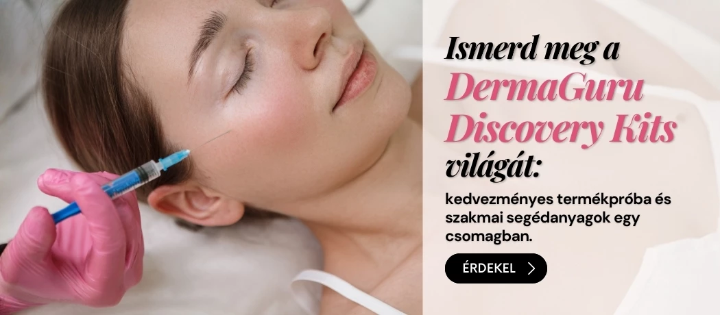 alt="Ismerd meg a DermaGuru esztétikai Discovery Kits világát: kedvezményes termékpróba és szakmai segédanyagok egy csomagban"