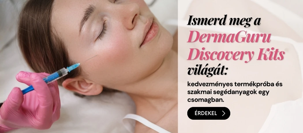 alt="Ismerd meg a DermaGuru esztétikai Discovery Kits világát: kedvezményes termékpróba és szakmai segédanyagok egy csomagban"