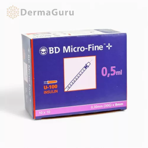 BD Micro-Fine+ Penkanyle 0,5 ml 30G, egyszer használatos fecskendő, 10 db