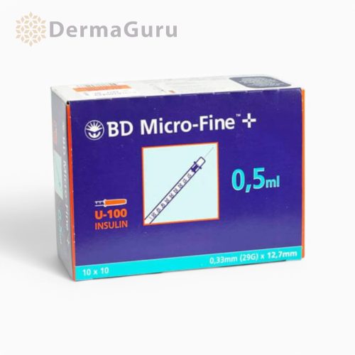 BD Micro-Fine+ Penkanyle 0,5 ml 29G, egyszer használatos fecskendő, 100 db