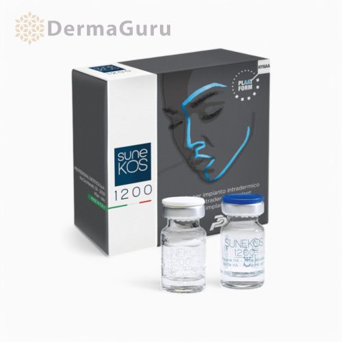 Sunekos 1200, hialuron töltőanyag, aminosavak, súlyos ráncok és sérült bőr kezelése, 1 x 3 ml + 1 x 100 mg